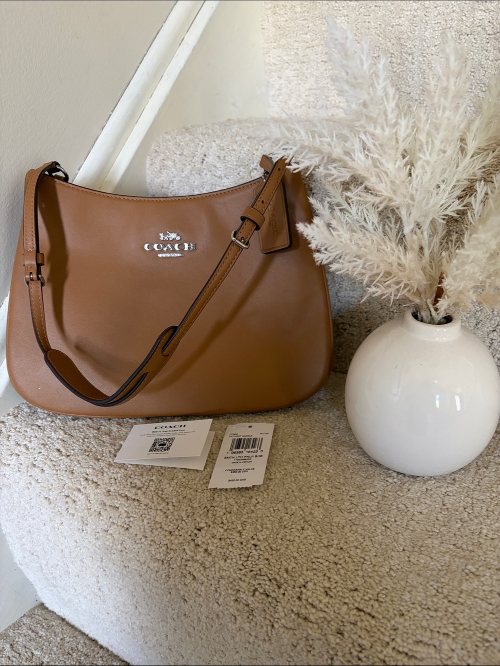 Coach Brown Leather Hobo Shoulder Bag
